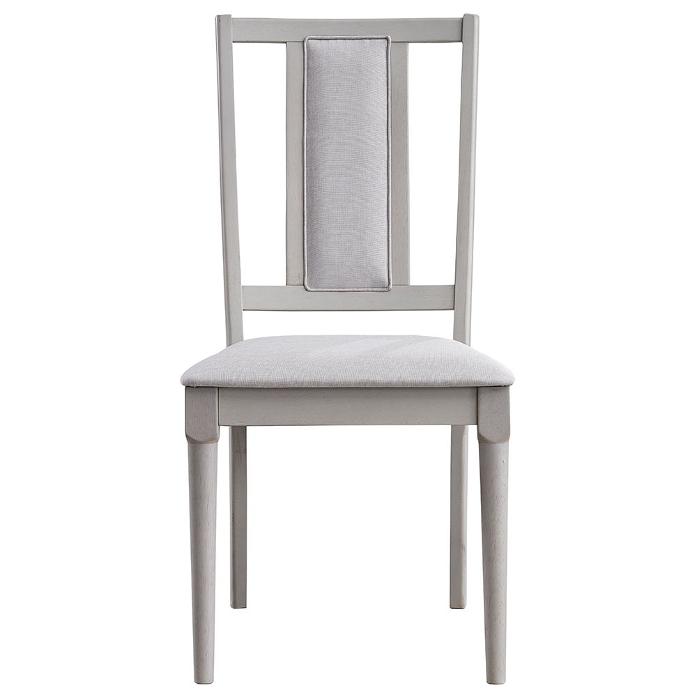 Marta - Chaise d'appoint (lot de 2) - Lin beige et naturel