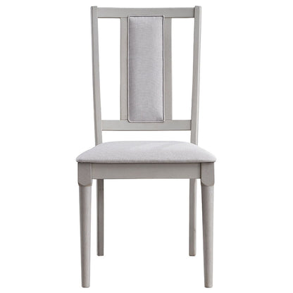 Marta - Chaise d'appoint (lot de 2) - Lin beige et naturel