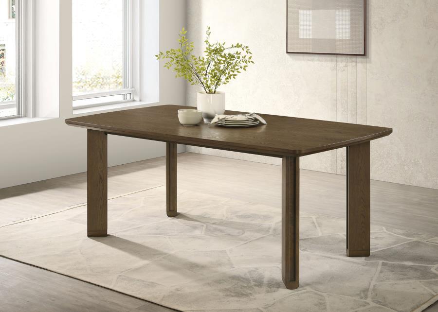Ottowa - Table à manger rectangulaire en bois - Marron