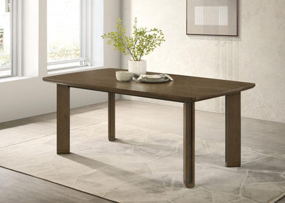 Ottowa - Table à manger rectangulaire en bois - Marron