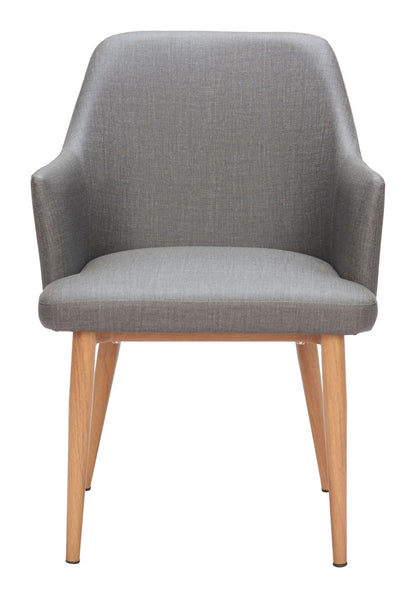 Wisom - Chaise de salle à manger (lot de 2) - Gris