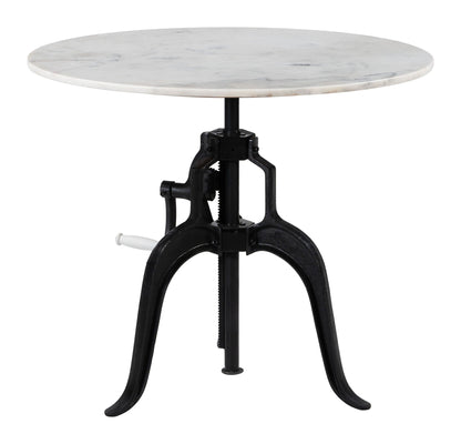 Mufid - Table de bistrot - Blanc et noir