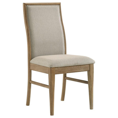 Adina - Chaise de salle à manger rembourrée (lot de 2) - Orge
