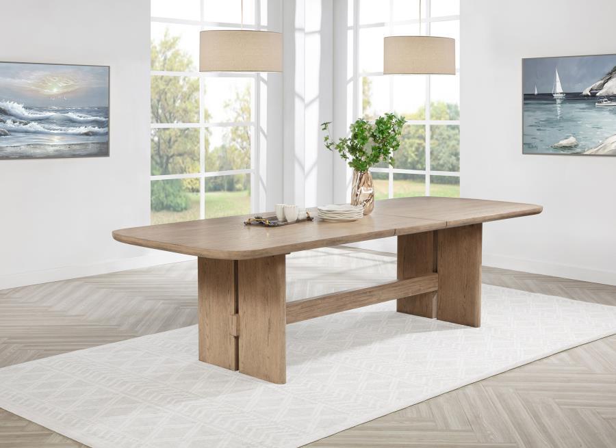 Kailani - Table à manger rectangulaire en bois - Chêne beige