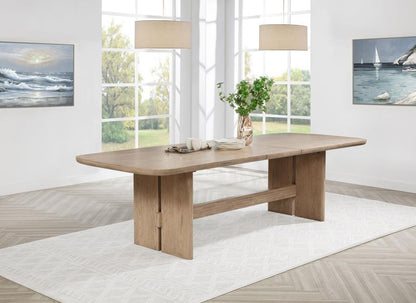 Kailani - Table à manger rectangulaire en bois - Chêne beige