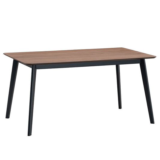 Rebi - Table à manger - Noyer et noir