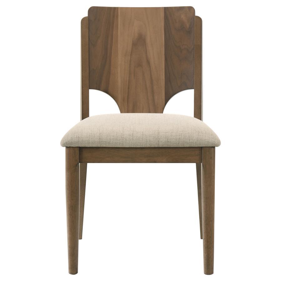 Crestmore - Chaise de salle à manger rembourrée (lot de 2) - Noyer