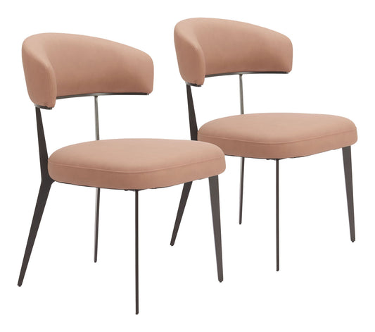 Loom - Chaise de salle à manger (lot de 2) - Tan