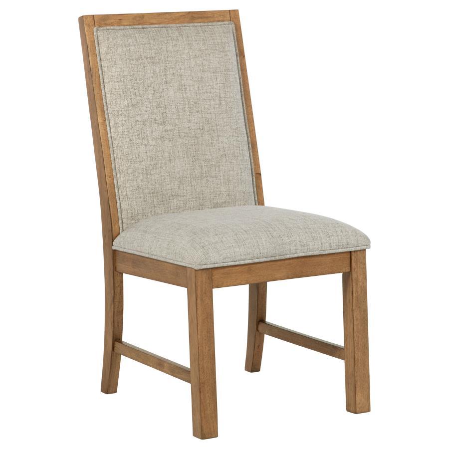 Bruner - Chaise de salle à manger rembourrée (lot de 2) - Marron