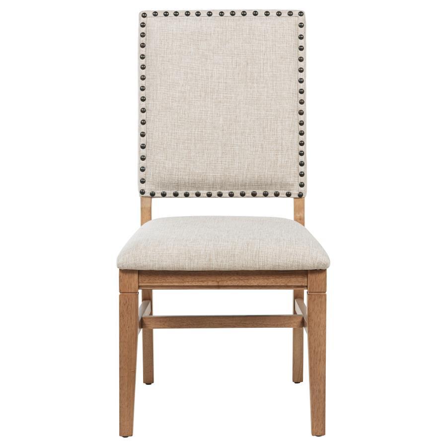 Middleton - Chaise de salle à manger rembourrée beige (lot de 2) - Naturel