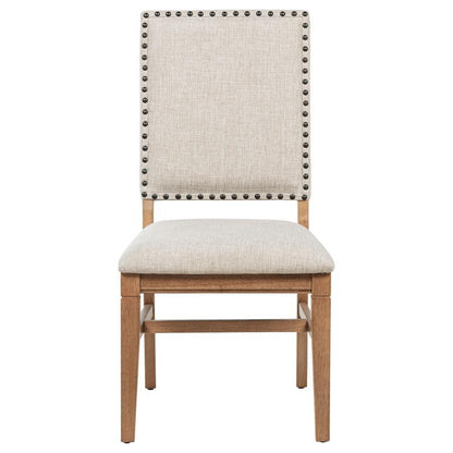 Middleton - Chaise de salle à manger rembourrée beige (lot de 2) - Naturel