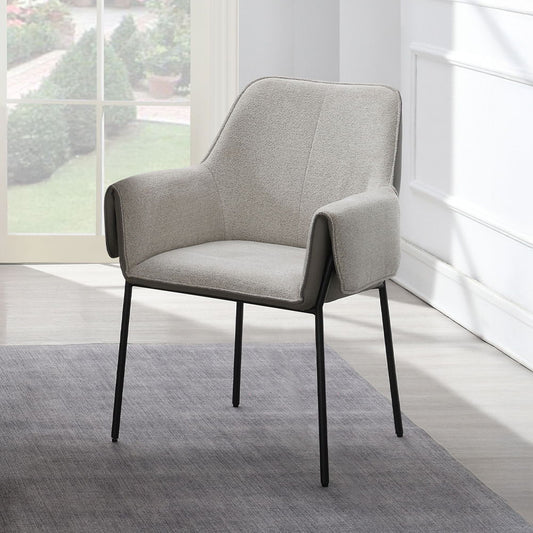 Jirina - Fauteuil (lot de 2) - Chenille beige