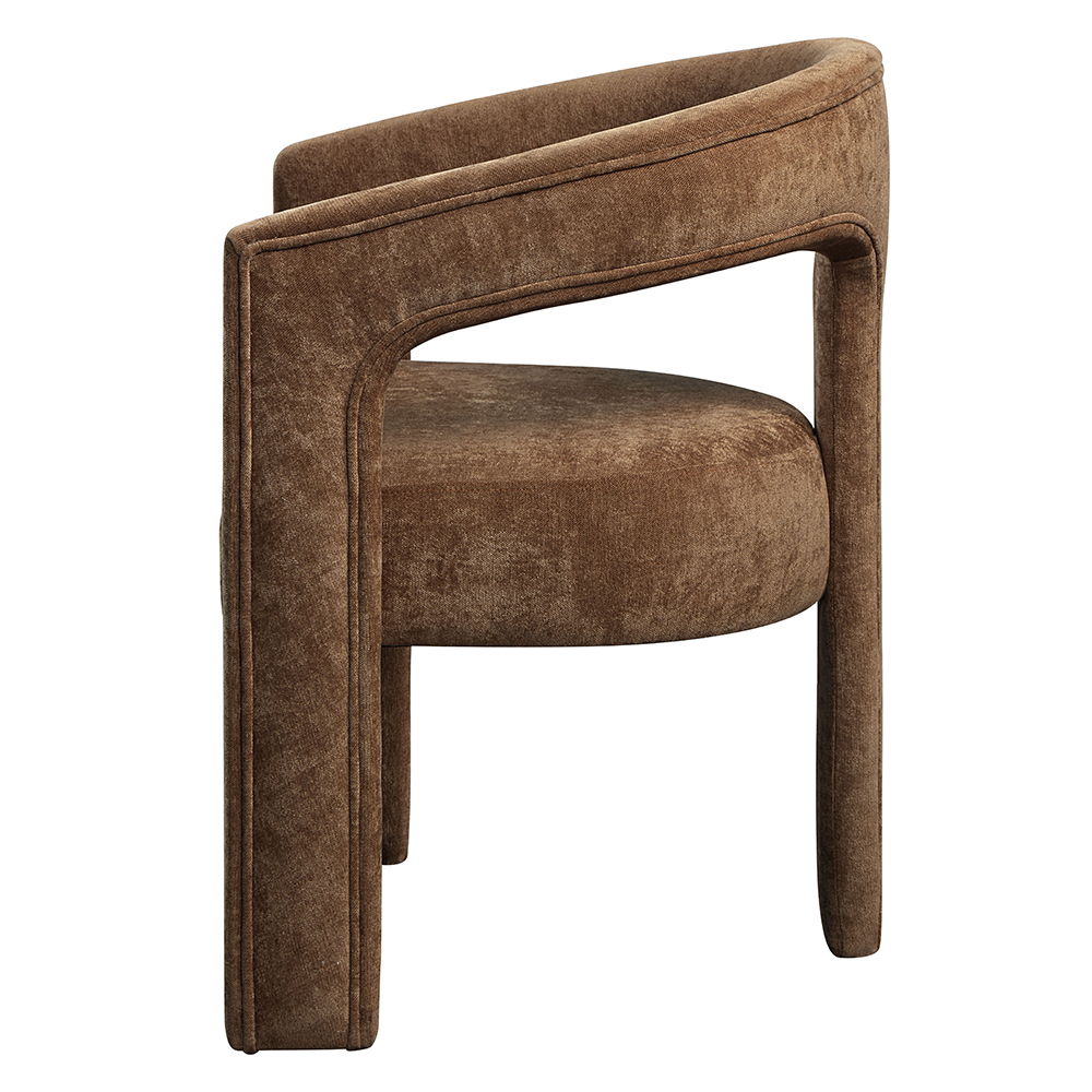 Leonardo - Fauteuil (lot de 2) - Lin marron