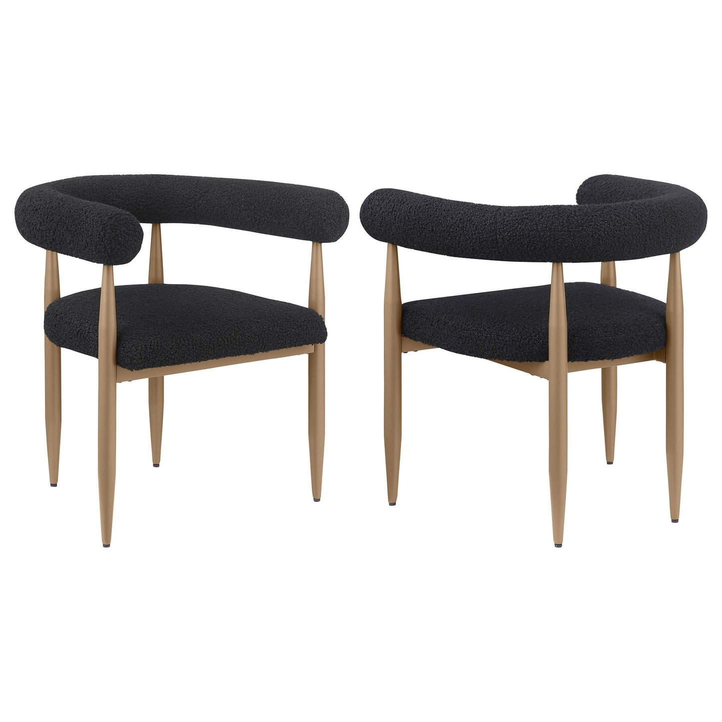 Dunmore - Chaise de salle à manger rembourrée Boucle (lot de 2)