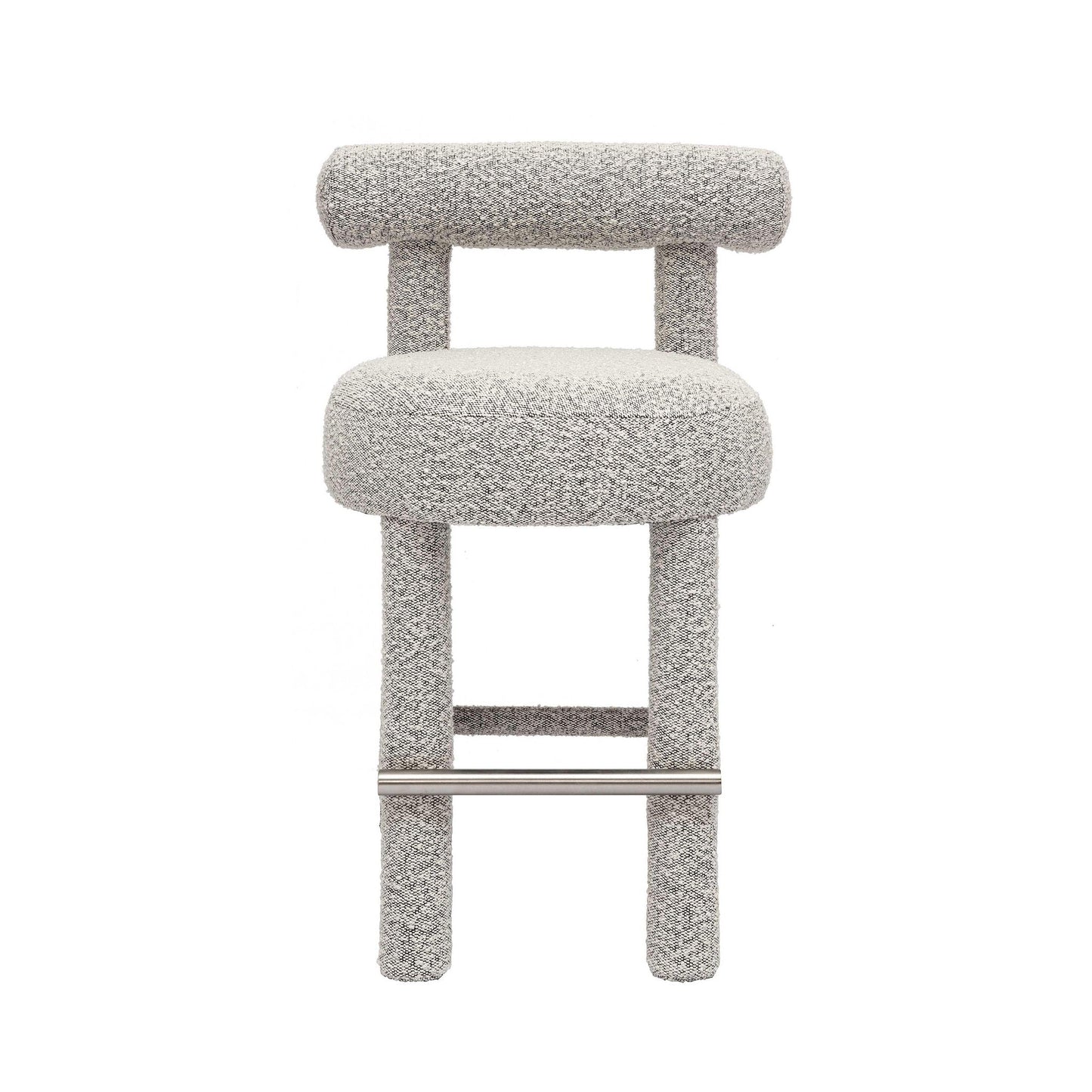 Carmel - Tabouret de bar en boucle et bois massif