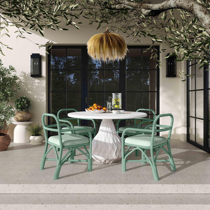 Ginny - Chaise de salle à manger en rotin