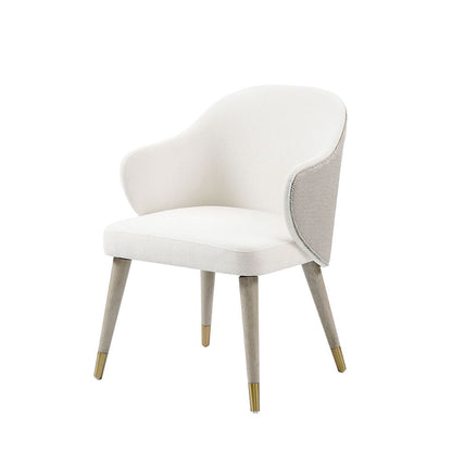 Charity - Chaise d'appoint (lot de 2) - Chêne gris