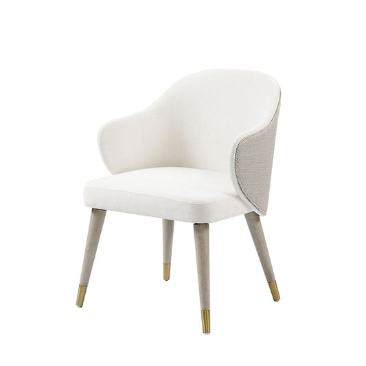 Charity - Chaise d'appoint (lot de 2) - Chêne gris