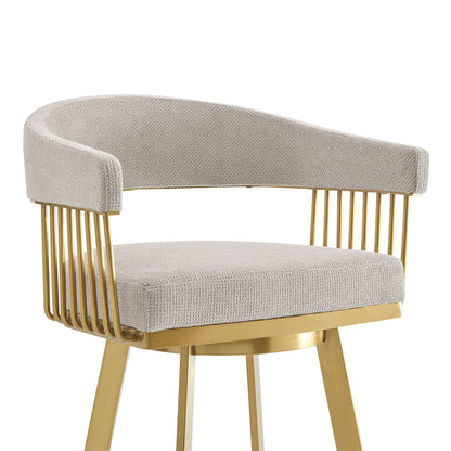 Chelsea - Tabouret pivotant en tissu