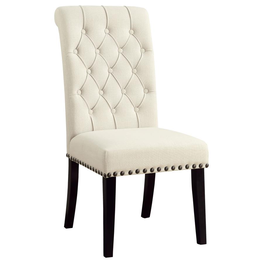 Alana - Chaise de salle à manger rembourrée en tissu