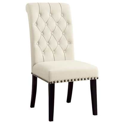 Alana - Chaise de salle à manger rembourrée en tissu
