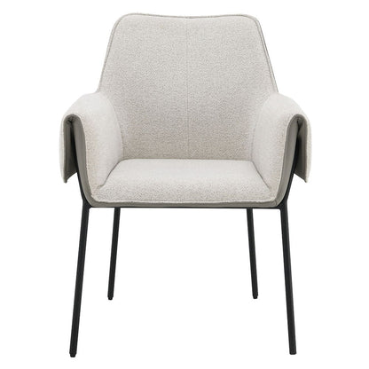 Jirina - Fauteuil (lot de 2) - Chenille beige