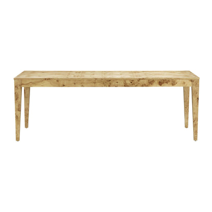Brandyss - Table à manger rectangulaire - Loupe naturelle