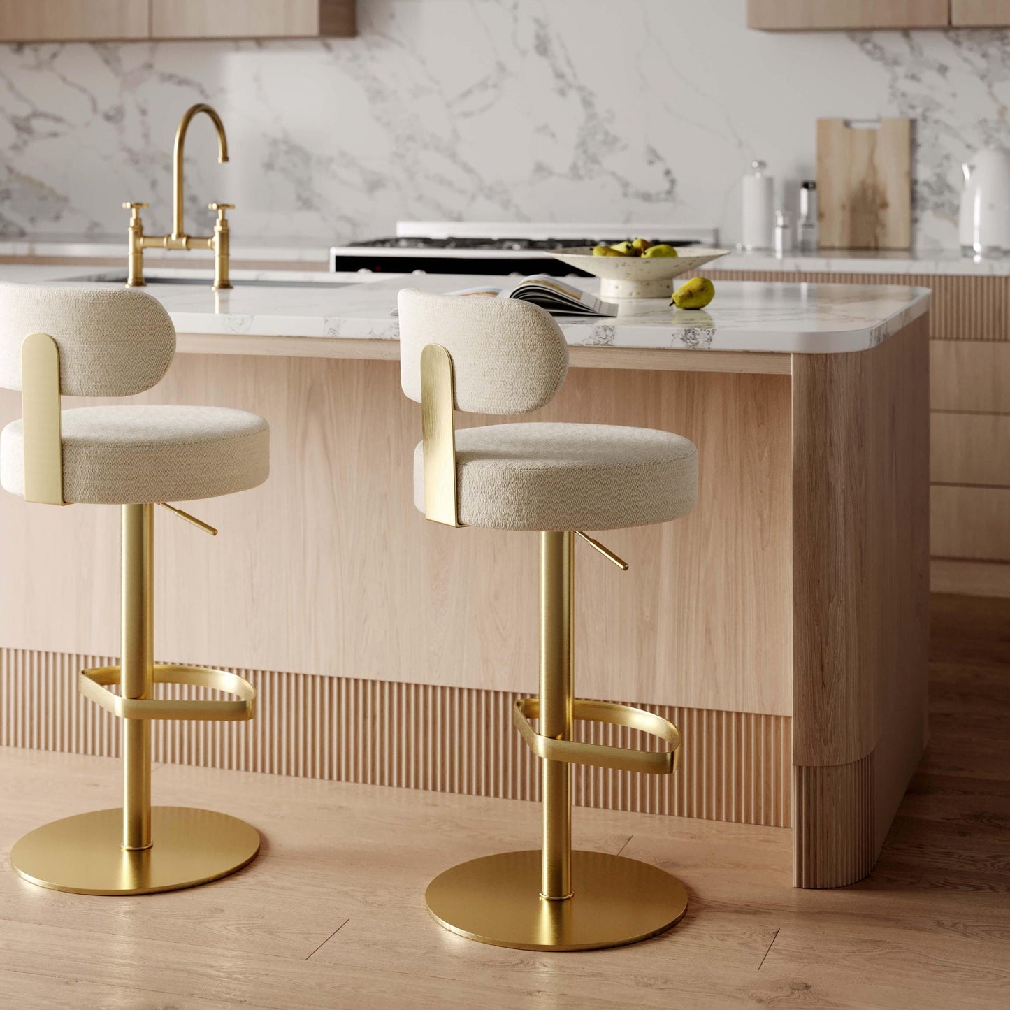 Primrose - Tabouret réglable - Crème