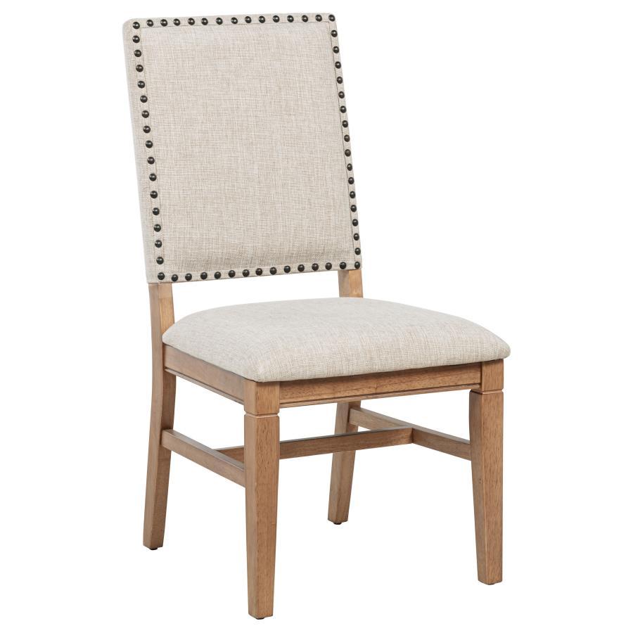 Middleton - Chaise de salle à manger rembourrée beige (lot de 2) - Naturel