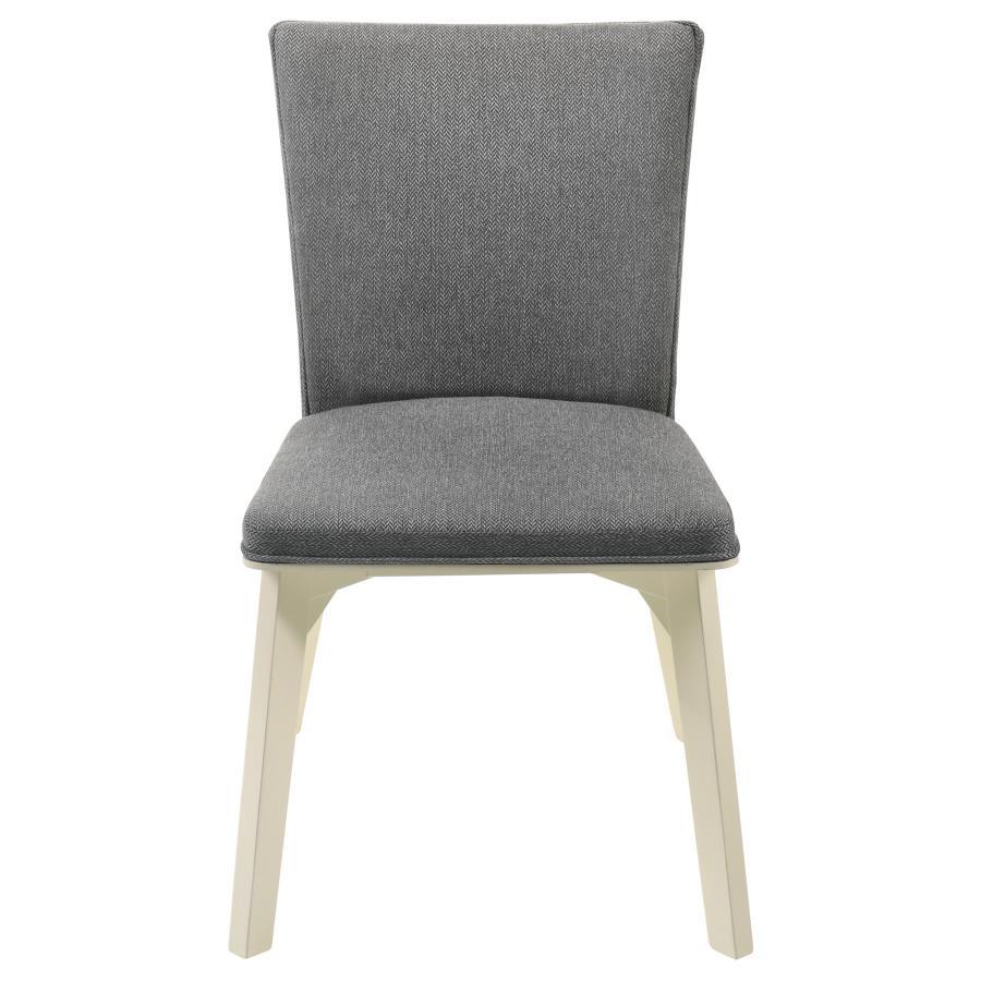 Biloxi - Chaise de salle à manger rembourrée (lot de 2) - Gris