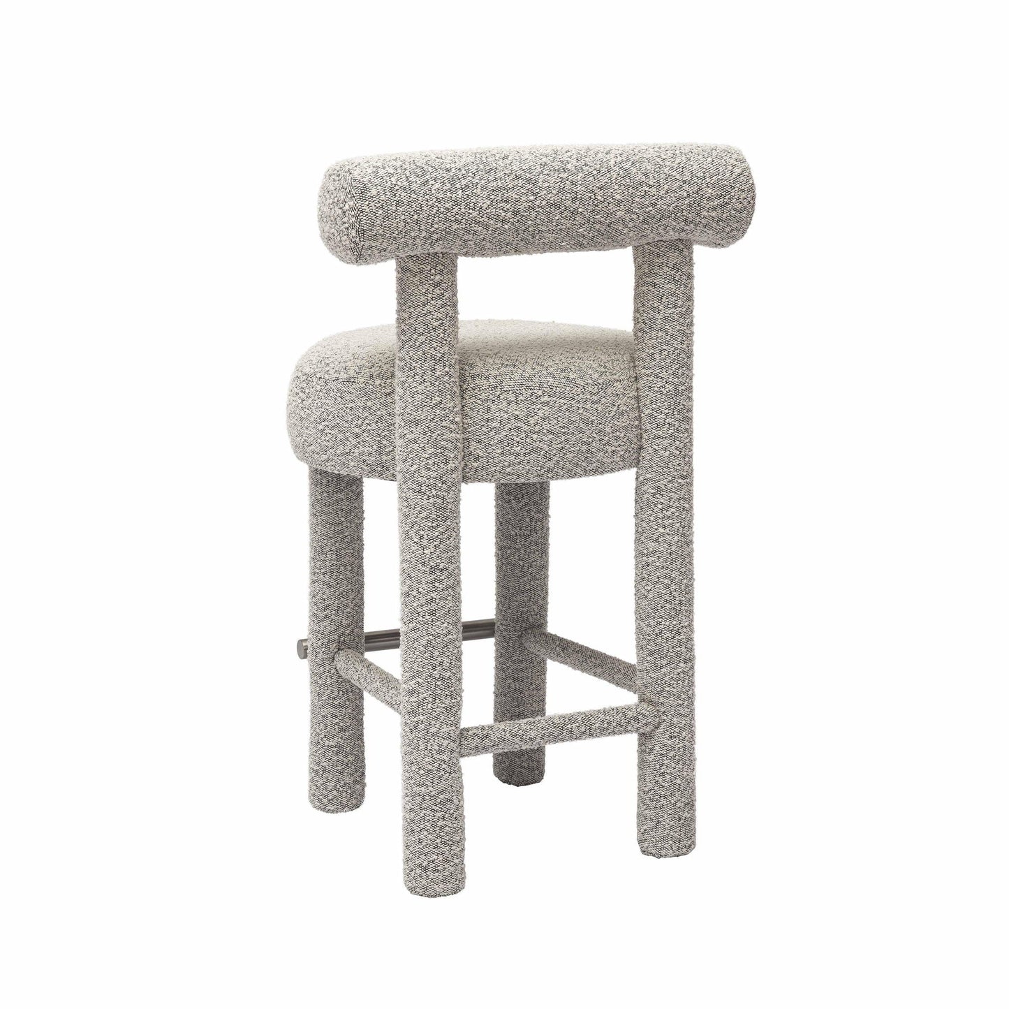 Carmel - Tabouret de bar en boucle et bois massif