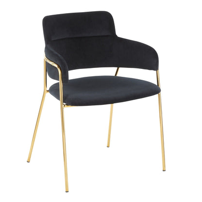 Napoli - Chaise - Métal doré (Lot de 2)