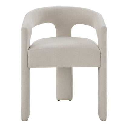 Gamarya - Chaise d'appoint (lot de 2) - Chenille blanche
