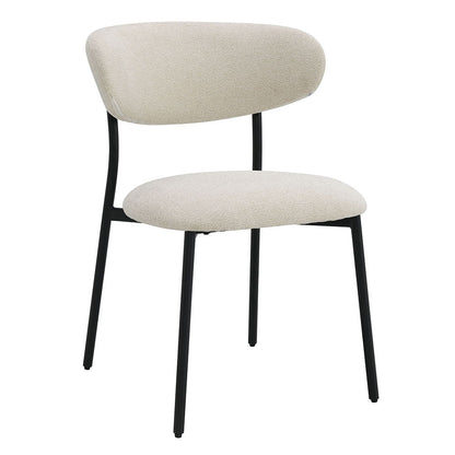 Jirina - Chaise d'appoint (lot de 2) - Chenille beige