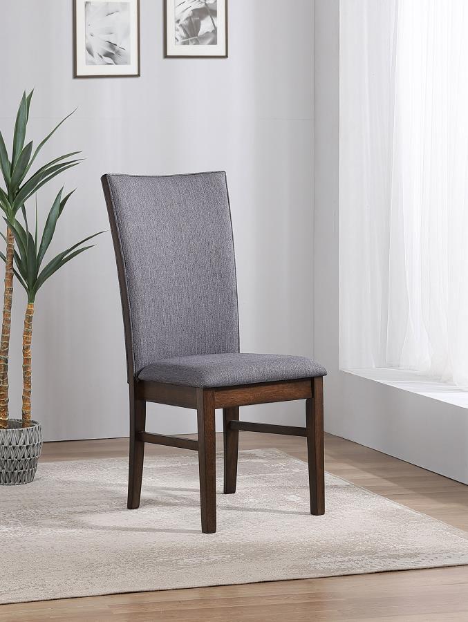 Sherwood - Chaise de salle à manger rembourrée (lot de 2) - Gris