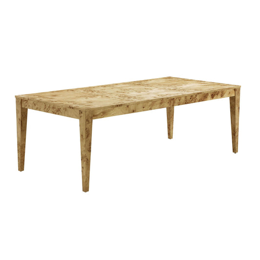 Brandyss - Table à manger rectangulaire - Loupe naturelle