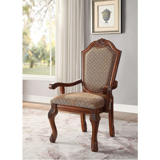 Chateau De Ville - Fauteuil en tissu (lot de 2) - Cerisier