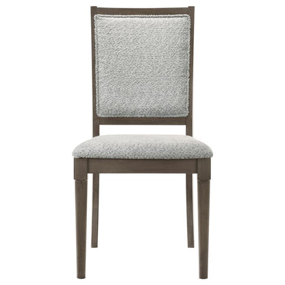 Onslow - Chaise de salle à manger rembourrée (lot de 2) - Marron foncé
