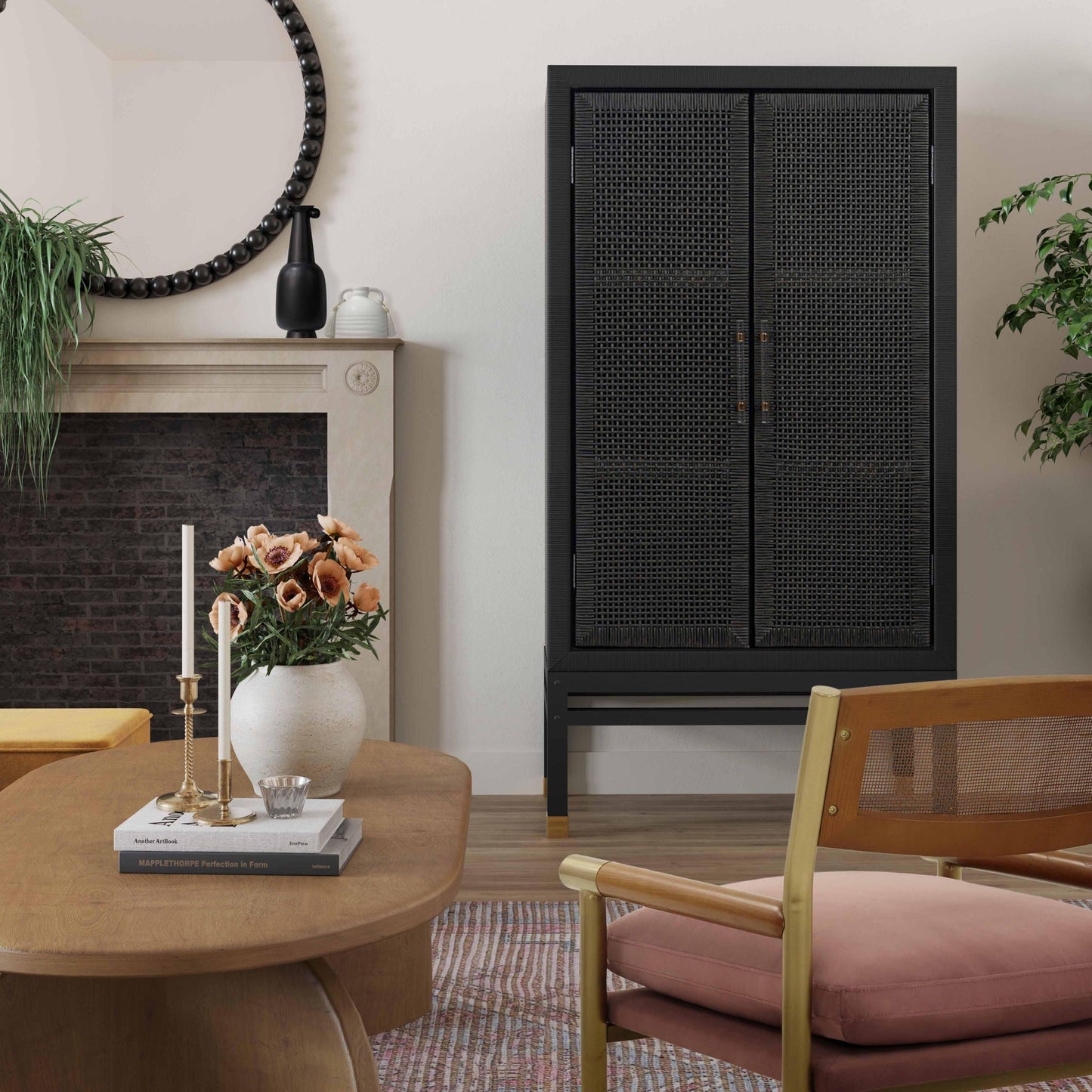 Amara - Armoire en rotin tressé