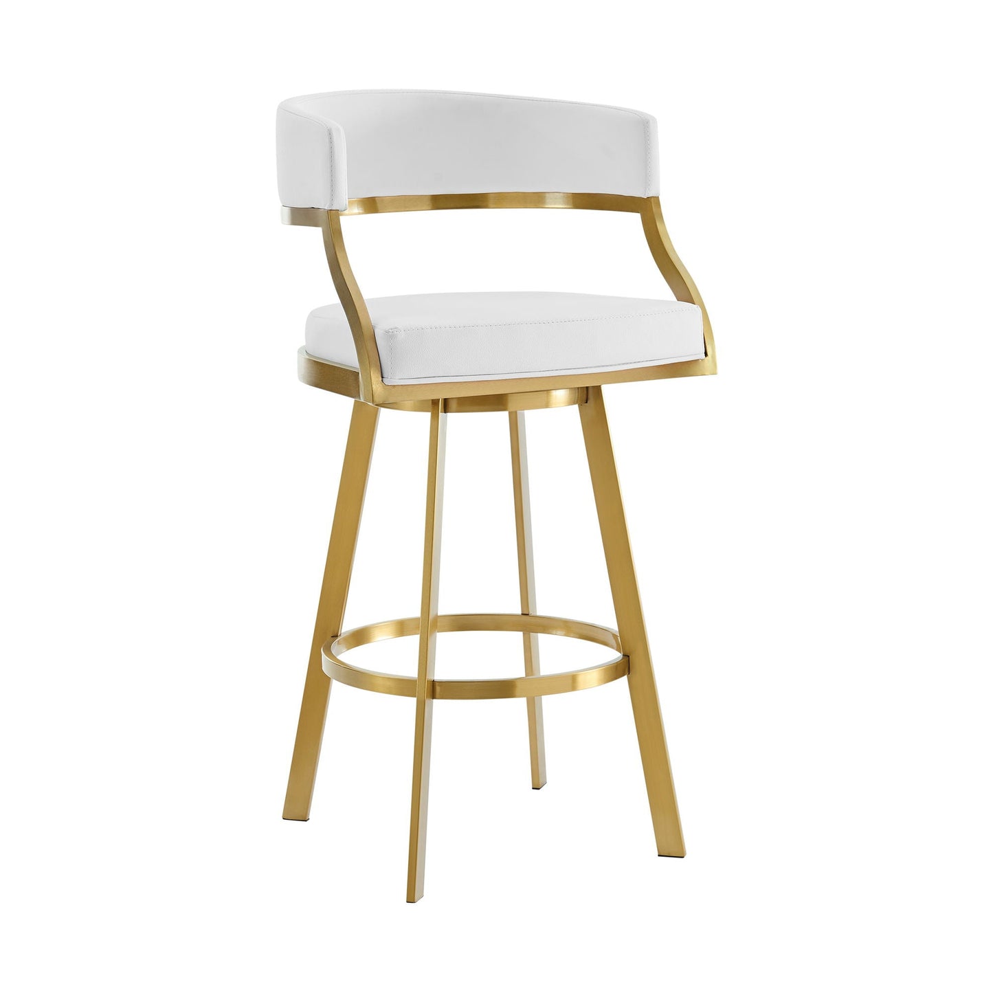Saturn - Tabouret pivotant - Pieds dorés