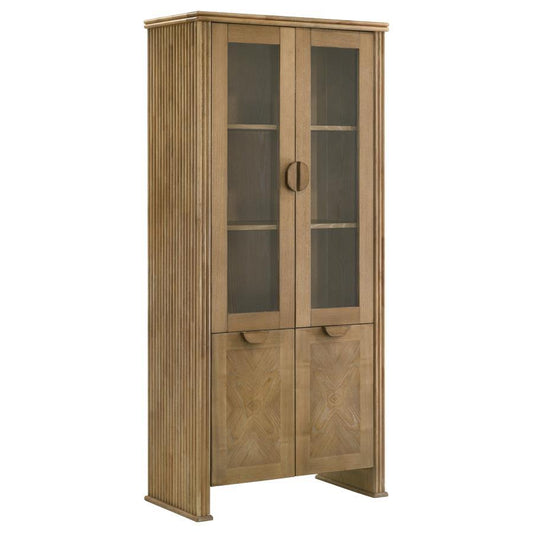 Adina - Vitrine haute - Marron clair vieilli