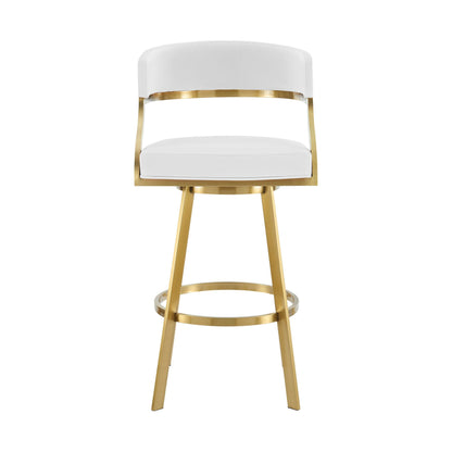 Saturn - Tabouret pivotant - Pieds dorés