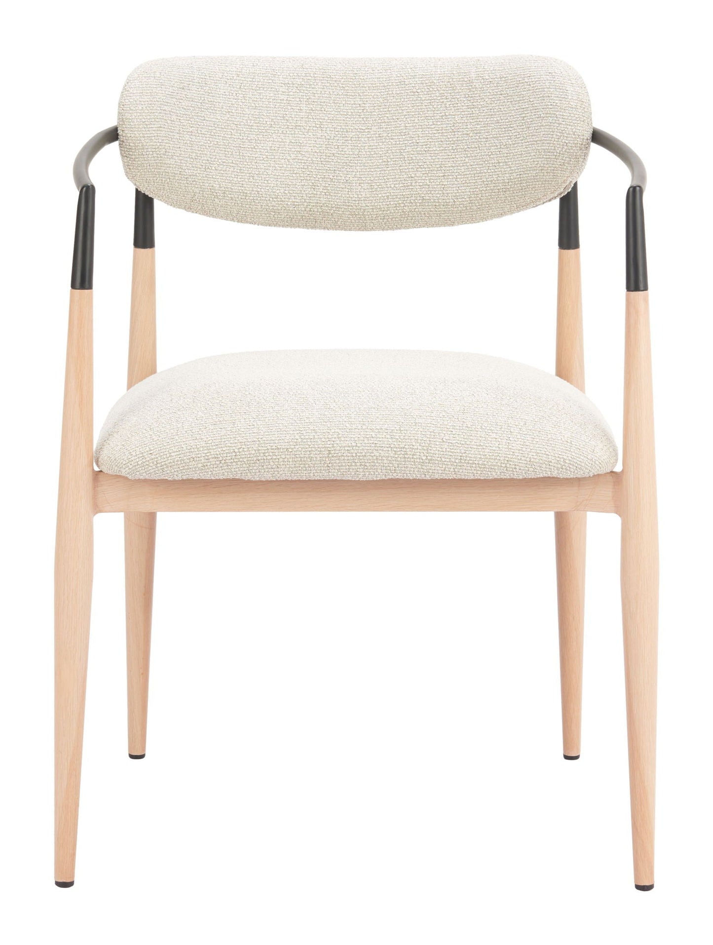 Equinox - Chaise de salle à manger (lot de 2) - Gris huître et naturel