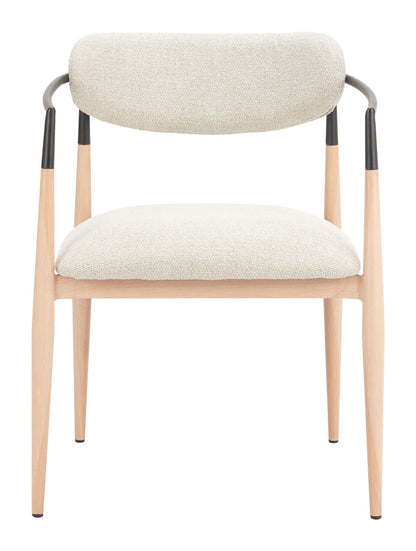 Equinox - Chaise de salle à manger (lot de 2) - Gris huître et naturel